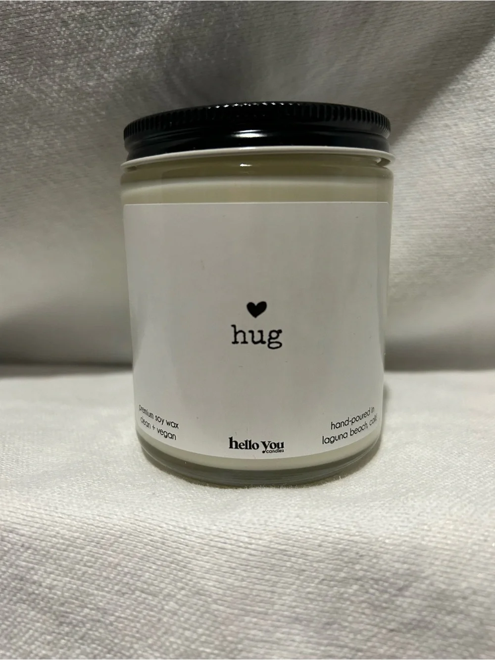 Hello You Candles Hug Premium Soy Wax Candle with Original Box Clean Vegan Gift